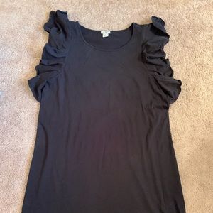 J. Crew Ruffle Short Sleeve Dress